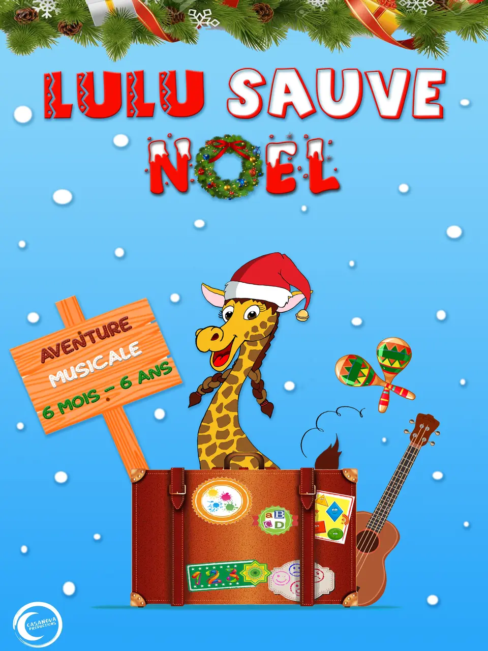 Affiche Spectacle T J P  Lulu sauve Noël