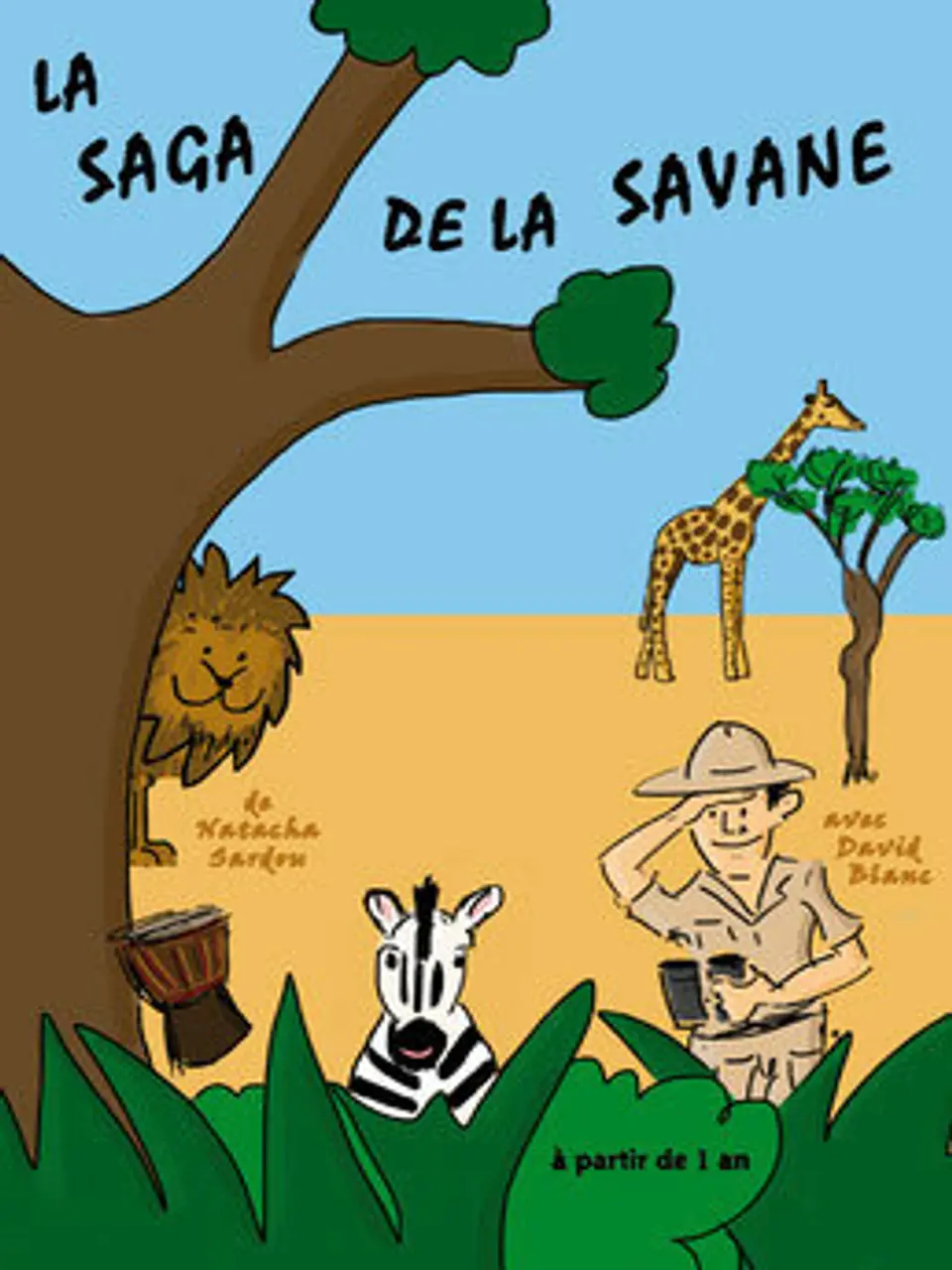 Affiche Spectacle Très Jeune Public  La saga de la savane