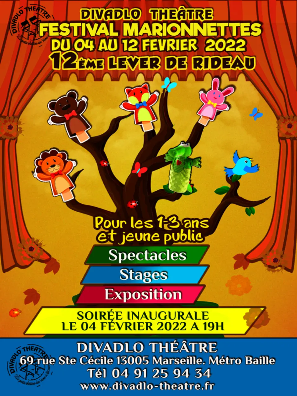 Affiche Festival Théâtre  Festival de Marionnettes 2023-24