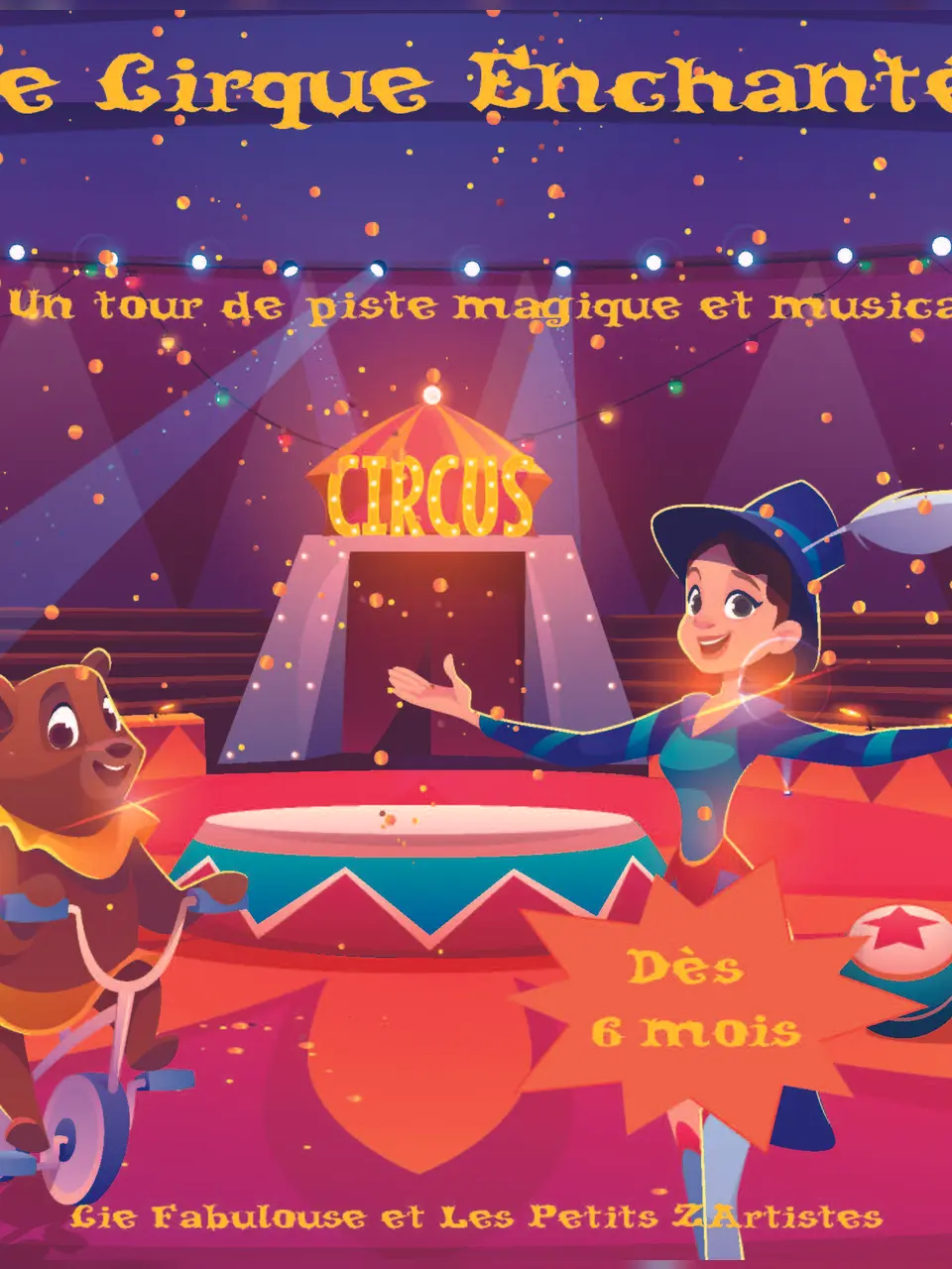 Affiche Spectacle T J P  Le cirque enchanté