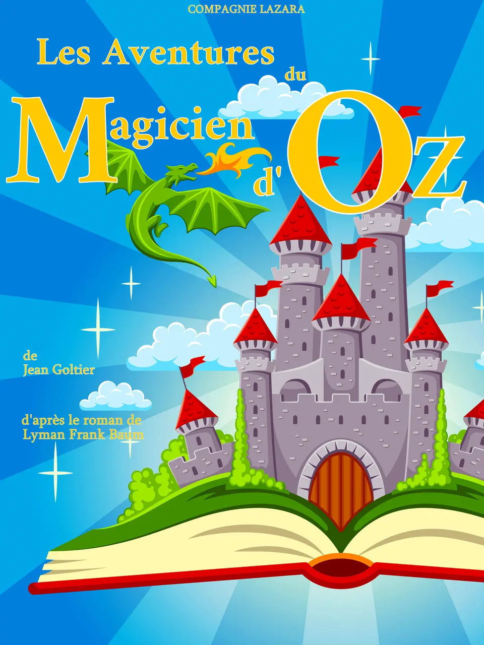 Affiche Spectacle Jeune Public  Les aventures du magicien d'Oz