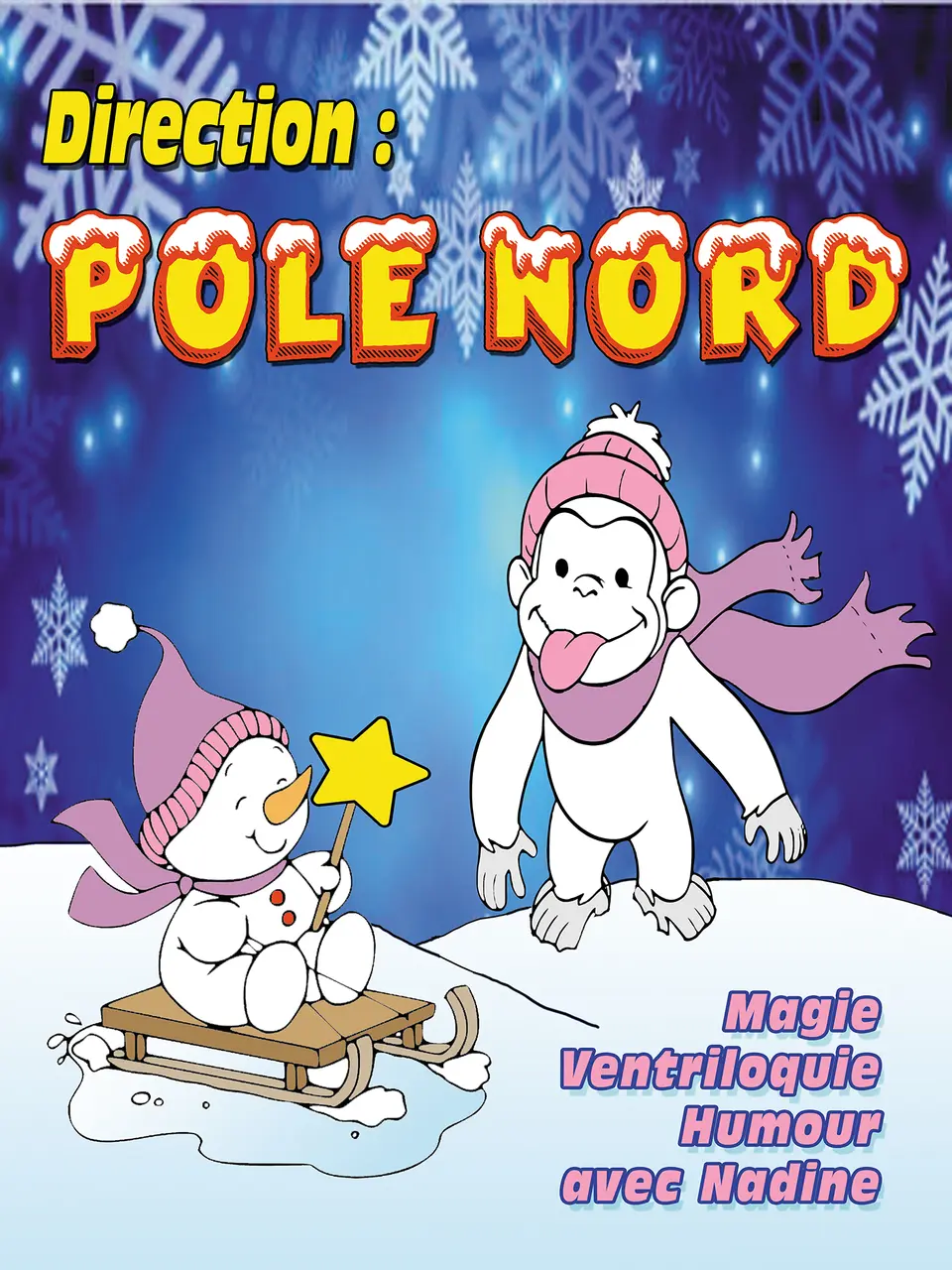 Affiche Spectacle Jeune Public  Direction pôle nord