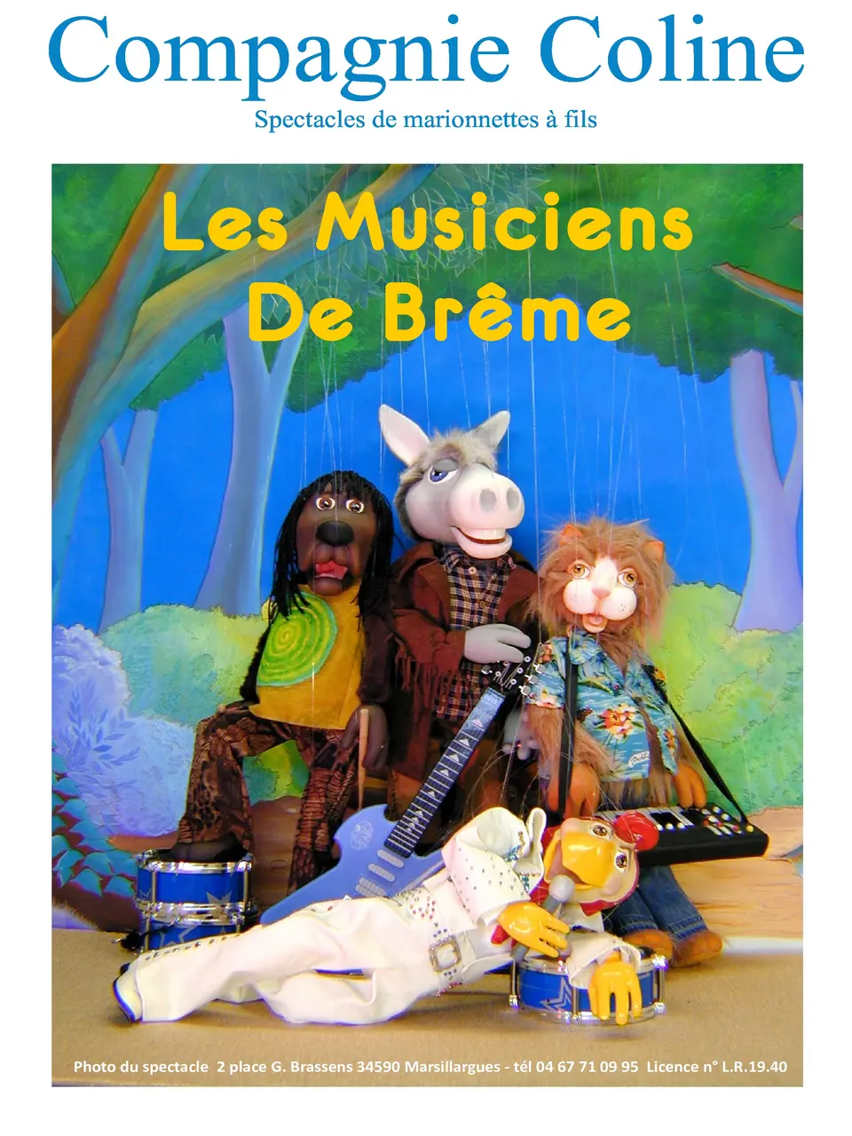 Affiche Spectacle Jeune Public  Les musiciens de Brème