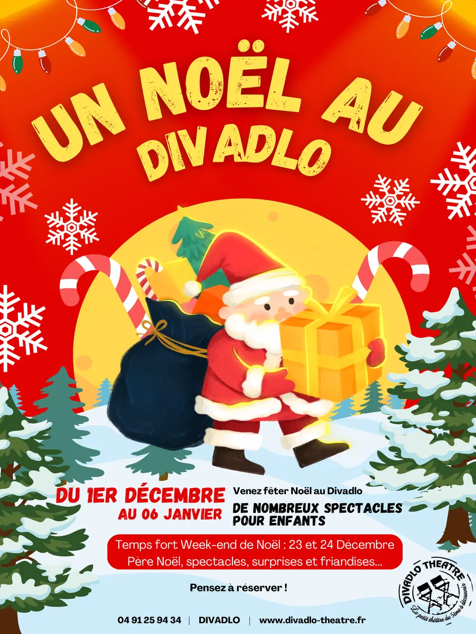 Affiche Festival Théâtre  Week-End de Noël