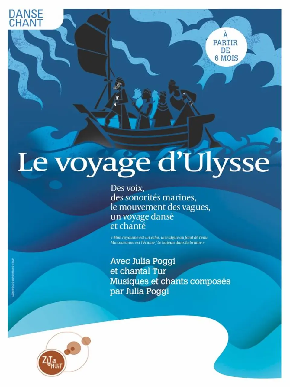 Affiche Spectacle Très Jeune Public  Le voyage d'Ulysse