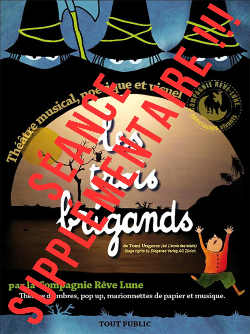 Affiche Spectacle Jeune Public  Les trois brigands