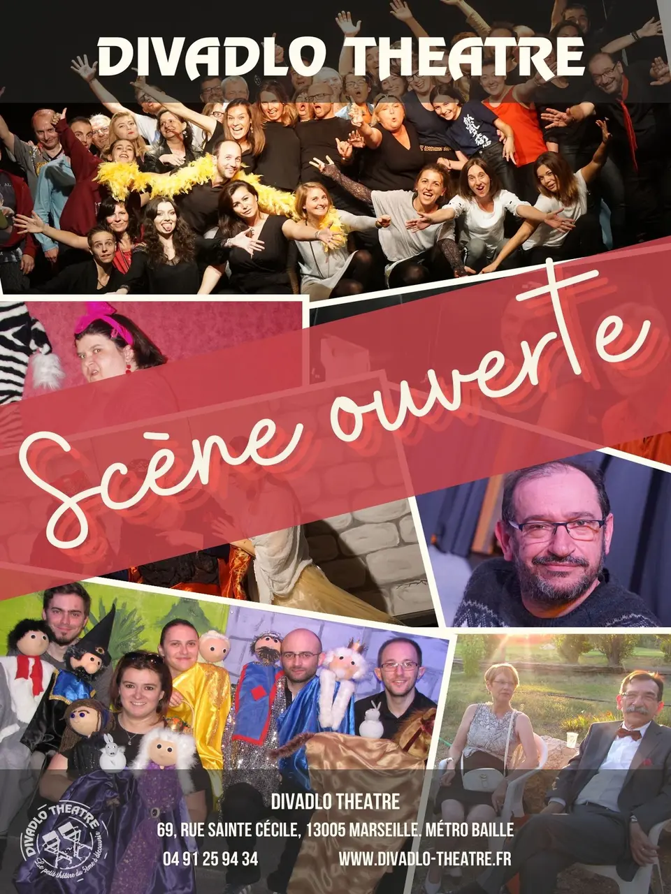 Affiche Spectacle Tout Public  Scène ouverte  - 30 ans du Divadlo